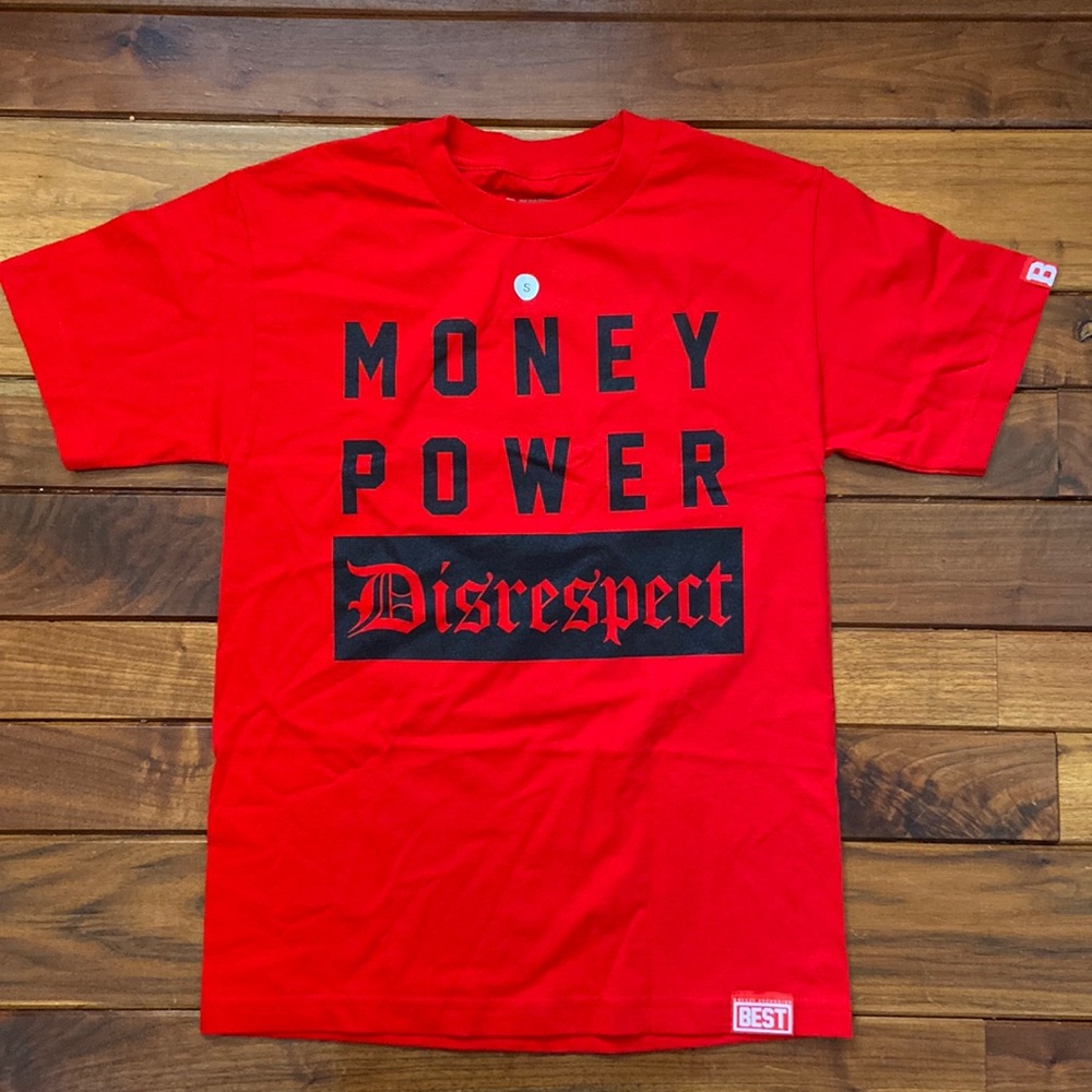 New Breezy Excursion Best Money Power Disrespect Tee Small